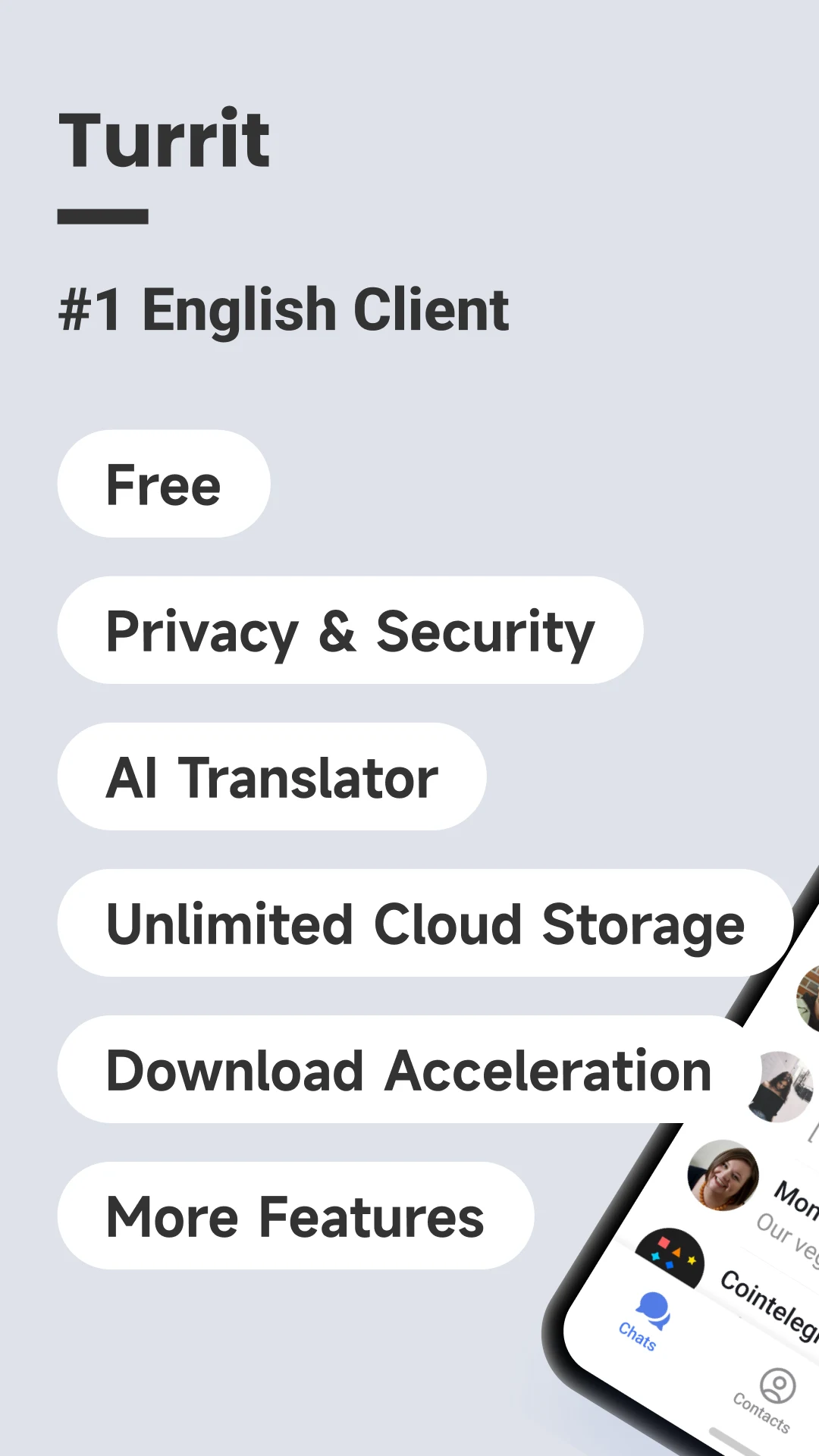 Turrit-Messenger for Telegram screenshot